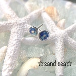 星砂粒ピアス