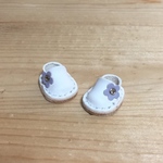 オビツ11 サイズ  お花スリッポン 白