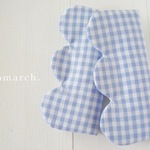 シートベルトカバー：ベビーカー：チャイルドシート：ライトブルーギンガムチェック