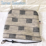ゴルフ アイアンカバー モノクロ星条旗 USAコットン