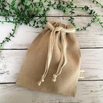 リネン巾着袋＊キナリ
