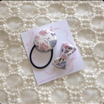♡m様オーダー品♡リバティヘアゴム&リボンヘアクリップset♡
