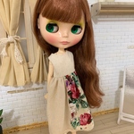  【送料無料】リカちゃん/ブライス   花柄ワンピース