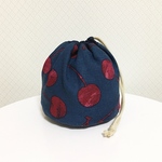 さくらんぼ　巾着　丸底