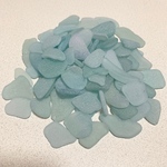 ☆再販×4☆天然シーグラス良品(水色)230g