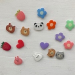 New!〈 子供 ヘアゴム 〉動物&ハート・いちご・花 ヘアゴム からまないヘアゴム 使用！