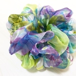 glossy flower chouchou