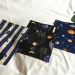 A4ランチョンマット3枚セット入園入学★ボーダー銀河宇宙