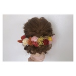 ヘアアクセサリー 髪飾り ドライフラワー