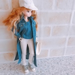 リカちゃん服❤︎デニムシャツワンピ