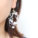 しゃぼん玉 パールシャワーピアス/イヤリング