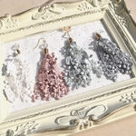 ⭐sale⭐しゃらしゃら大ぶりレースタッセル