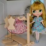 22㎝ドール用ハンガーラックセットＢ①