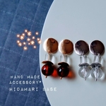 【Prepare for summer in secret】べっ甲×クリア×ゴールドの大ぶりearring*&pierce*