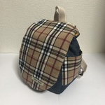 ふわふわベビーリュック【バーバリーチェック×デニム】
