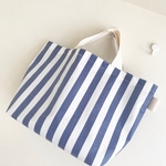 【新作 夏バック】ラミネート CHECK&STRIPE LIBERTY   プールバック 夏のレッスンバック ママバックにも⑅◡̈*