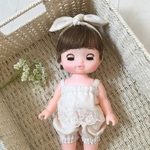 2点セット【レースロンパース&ヘアバンド】メルちゃん ソランちゃん 服