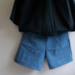 SALE！リネン混デニムショートパンツ