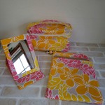 ☆こちらは『mikipanda様専用』とさせていただきます☆折りたたみミラー　＊ハワイアンファブリック＊
