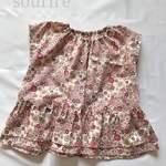 リバティペプラムブラウス