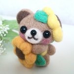 【ａ様ご予約品】ヒマワリくまちゃんのストラップ 