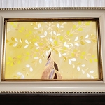 風水開運絵画　金運＊実りの招財樹　金華樹 金のなる木  花　全体　やる気　知性