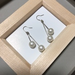コットンパールピアス