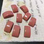 10個✦カーブ長方形カボション