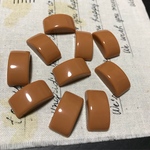 10個✦カーブ長方形カボション
