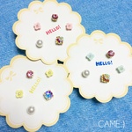 5つセット♪ 1粒ブーケのピアス(樹脂ピアス)
