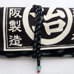 絣と前掛け柄を組み合わせた和風財布　３０９