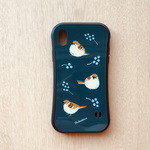 スズメのグリップスマホケース（iPhoneXR）