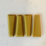 Yellow Green Trapezoid Cabochons