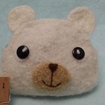 くりくりおめめのふわふわくまさんポーチ~①