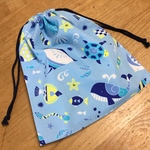 海の生き物・巾着袋(コップ袋)
