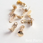 20pcs 蝶バネイヤリング シリコンカバーセット ライトゴールド