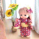 メルちゃんの浴衣セット*ちょうちょ