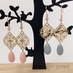 ダイヤと雫ピアス/イヤリング
