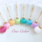 【片耳】✦選べる24color✦巻き玉＊ワンカラーピアス/イヤリング♡