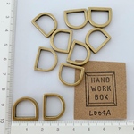 LD04A☆　高級ＤカンＤリング　アンティークゴールド　幅16mm　内12㎜/15個