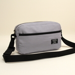 ライトグレー色　無地生地　シンプルショルダーバッグ♪　Fm2 Lab.