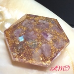 ヘキサグラム(六芒星)  キラキラ オルゴナイト