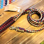 パラコード手編み10㎏以下　犬のリード　クラシックトリコロール