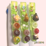 ケーキバイキング ３色ボールペン ゼブラスラリ スイーツデコ