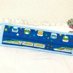 大きめ☆新幹線の水筒肩ひもカバー(^^)ブルー☆男の子☆入園入学(o^^o)