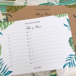 50名様 ✲トロピカルLeaf✲結婚式 芳名帳 ゲストブック ウェディング 受付案内