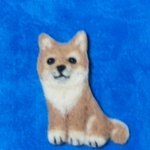 柴犬のブローチ