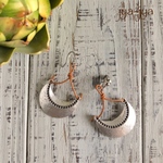 antique silver & leather ＊イヤリング/ピアス 