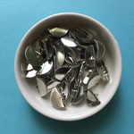 ワニ口（シルバー/半円/15mm/36個）