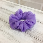 シフォン生地で作ったシュシュ（ライラック）
